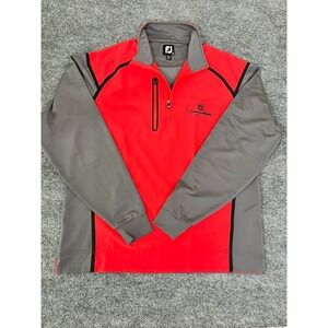 Footjoy FJ L/S 1/4 Zip Golf Pullover Wind Shirt Jacket Men's Med Dominion Valley